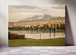 Πίνακας, Historical Persian Architecture with Mountain View Ιστορική περσική αρχιτεκτονική με θέα στο βουνό