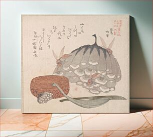 Πίνακας, Hives with Wasps, and a Box with a Spoon for Honey by Kubo Shunman