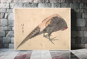 Πίνακας, Hokusai (1760 - 1849) Pheasant On The Snow