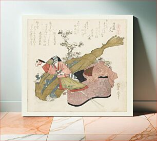 Πίνακας, Hokusai's (1760-1849) A comparison of Genroku poems and shells