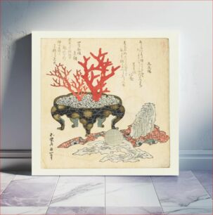 Πίνακας, Hokusai's (1760-1849) A comparison of Genroku poems and shells