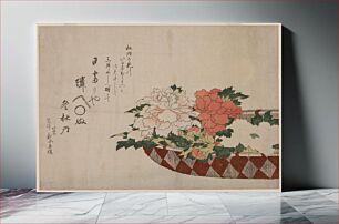 Πίνακας, Hokusai's Basket of Peonies, 1810 or 1814