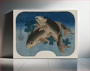 Πίνακας, Hokusai's Carp Swimming by Water Weeds