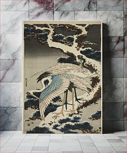 Πίνακας, Hokusai's Cranes at The Branch of A Snow