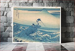 Πίνακας, Hokusai's Kajikazawa in Kai Province (Kōshū Kajikazawa), from the series Thirty-six Views of Mount Fuji (Fugaku sanjūrokkei) (1830-1832)