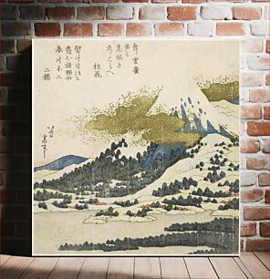 Πίνακας, Hokusai's Mount Fuji from Lake Ashi in Hakone (1830)