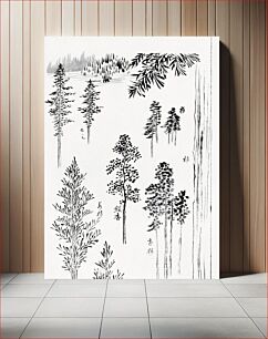 Πίνακας, Hokusai's pine trees (1800-1900) vintage Japanese woodblock print