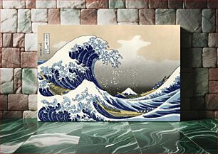 Πίνακας, Hokusai's The Great Wave at Kanagawa (1760-1849) vintage Japanese Ukiyo-e woodcut print
