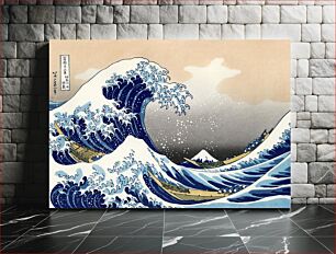 Πίνακας, Hokusai's The Great Wave off Kanagawa (1760-1849) vintage Japanese Ukiyo-e woodcut print