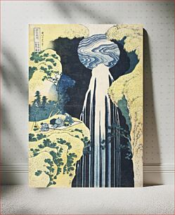 Πίνακας, Hokusai's The waterfall of Amida behind the Kiso Road