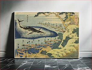 Πίνακας, Hokusai's Whaling off the Coast of the Goto Islands (Goto kujira tsuki), from the series “One Thousand Pictures of the Ocean (Chie no umi) 1831–33