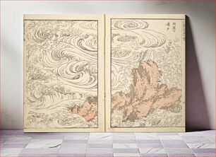 Πίνακας, Hokusai's Whirlpool at Awa, 1817