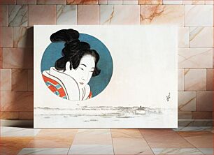 Πίνακας, Hokusai’s Japanese woman (1760-1849) vintage ukiyo-e style