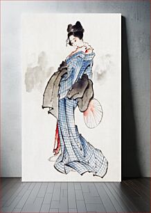 Πίνακας, Hokusai’s Japanese woman (1760-1849) vintage ukiyo-e style