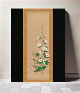 Πίνακας, Hollyhocks and Prince’s-Feather Flowers by Sakai Ōho