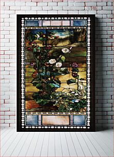 Πίνακας, Hollyhocks, window from the Frederick Lothrop Ames House, Boston, Massachusetts