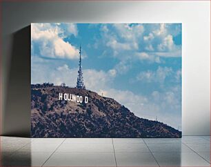 Πίνακας, Hollywood Sign on Hillside Πινακίδα Hollywood στην πλαγιά του λόφου