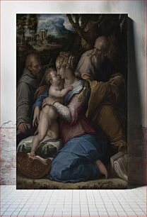 Πίνακας, Holy Family with Saint Francis by Giorgio Vasari
