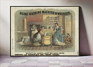 Πίνακας, Home washing machine & wringer