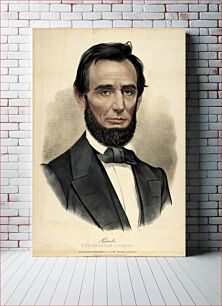 Πίνακας, Honorable Abraham Lincoln, 16th President, Currier and Ives