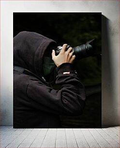 Πίνακας, Hooded Photographer Φωτογράφος με κουκούλα