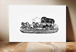 Πίνακας, Horse carriage from Aris-Nine, Or Dream And Reality. Great Phantasmagoria (1861) published by Charles Simon Pascal Soullier