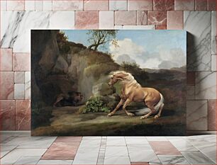 Πίνακας, Horse Frightened by a Lion (1762–1768) by George Stubbs