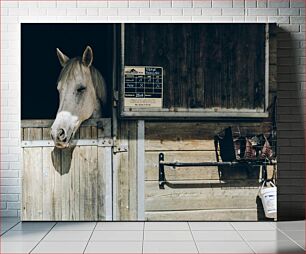 Πίνακας, Horse in Stable Άλογο στο στάβλο