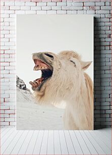 Πίνακας, Horse Laughing in the Snow Άλογο που γελάει στο χιόνι