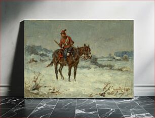 Πίνακας, Horse rider, Ede Lengyel-Rheinfuss