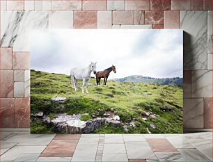 Πίνακας, Horses on a Meadow Άλογα σε λιβάδι