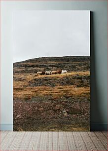 Πίνακας, Horses on a Rocky Hill Άλογα σε βραχώδη λόφο