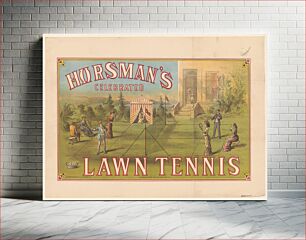 Πίνακας, Horsman's celebrated lawn tennis Charles Hart lith., N.Y