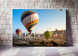 Πίνακας, Hot Air Balloons at Sunrise Μπαλόνια ζεστού αέρα στο Sunrise