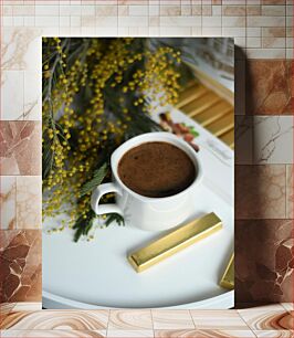 Πίνακας, Hot Chocolate and Golden Bars Ζεστή σοκολάτα και χρυσές μπάρες