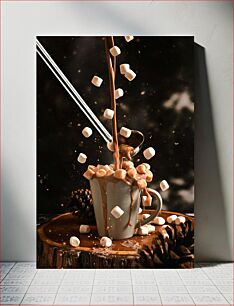 Πίνακας, Hot Chocolate with Marshmallows Ζεστή σοκολάτα με Marshmallows