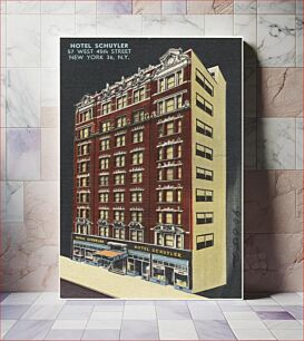 Πίνακας, Hotel Schuyler, 57 West 45th Street, New York 36, N.Y