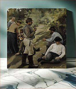 Πίνακας, Hour of rest, 1905, by Pekka Halonen