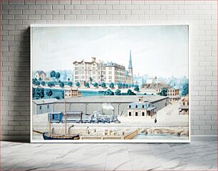 Πίνακας, Hudson River Railroad Station, with a View of Manhattan College