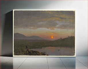 Πίνακας, Hudson Valley, New York at Sunset by Frederic Edwin Church, American, 1826–1900