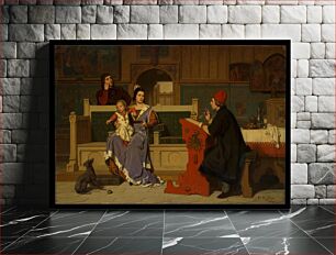 Πίνακας, Hugo van der Goes Painting the Portrait of Mary of Burgundy by Wilhelm (Guillaume) Koller