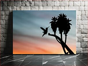 Πίνακας, Hummingbird at Sunset Κολίμπρι στο ηλιοβασίλεμα