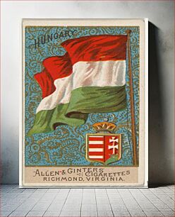 Πίνακας, Hungary, from Flags of All Nations, Series 2 (N10) for Allen & Ginter Cigarettes Brands