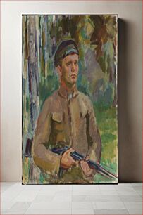 Πίνακας, Hunter (forester gunnar arnkil), 1919, by Magnus Enckell