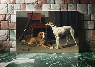 Πίνακας, Hunting Companions (1860) by Conradijn Cunaeus
