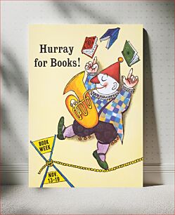 Πίνακας, Hurray for books! (1960) vintage poster by Maurice Sendak