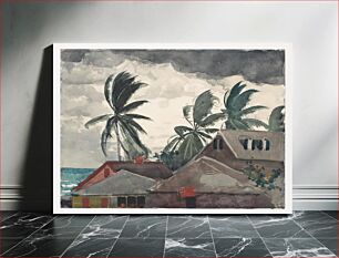 Πίνακας, Hurricane, Bahamas by Winslow Homer