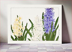 Πίνακας, Hyacinthus flower woodblock painting