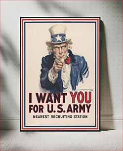 Πίνακας, I want you for U.S. Army : nearest recruiting station / James Montgomery Flagg