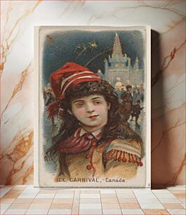 Πίνακας, Ice Carnival, Canada, from the Holidays series (N80) for Duke brand cigarettes, issued by W. Duke, Sons & Co